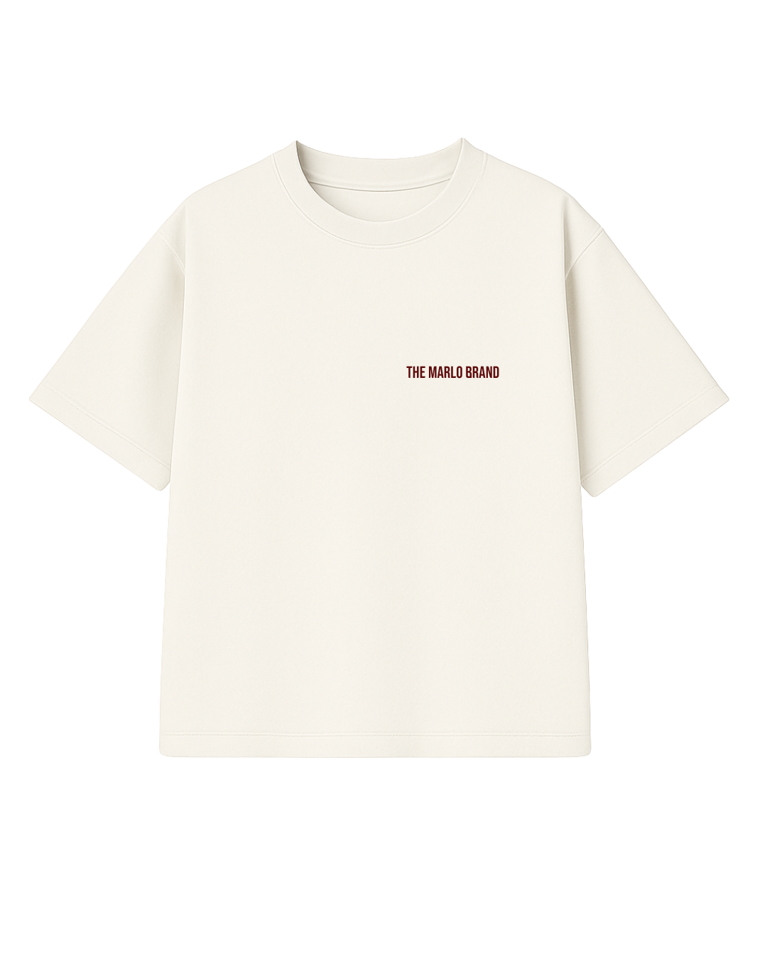 Wreath Tee - Off-White // Maroon