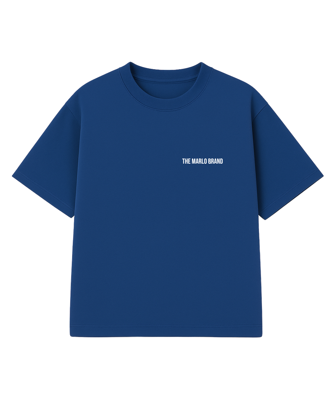 Wreath Tee - Cobalt Blue // White