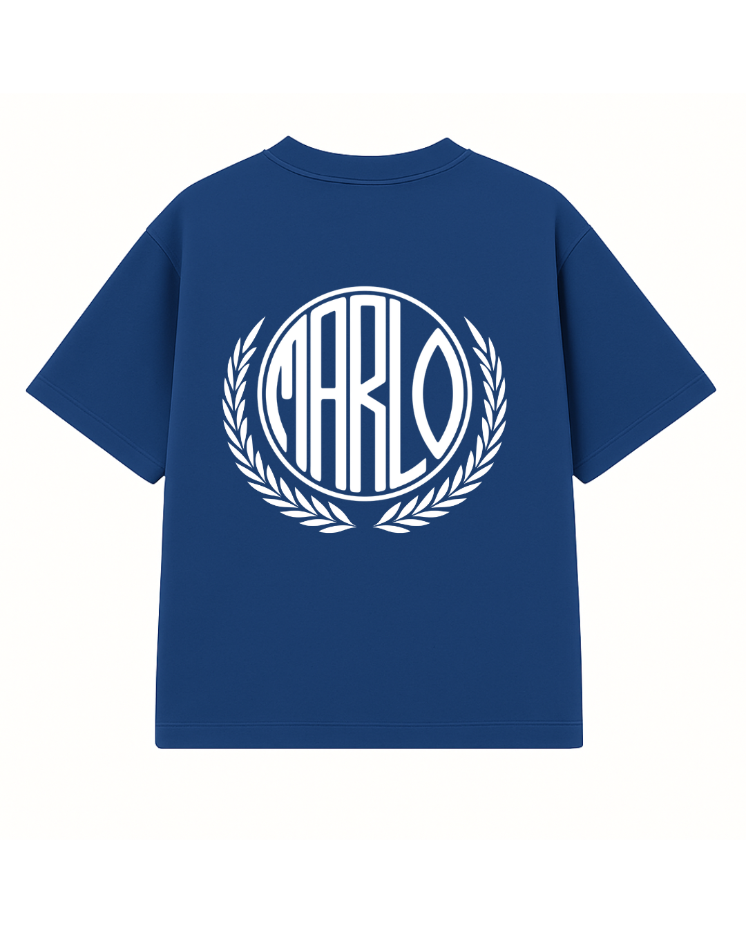 Wreath Tee - Cobalt Blue // White