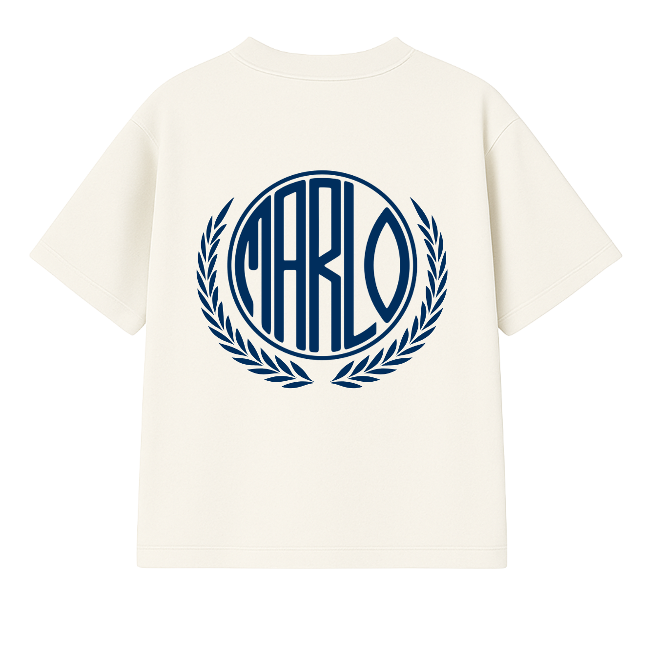 Wreath Tee - Off-White // Navy