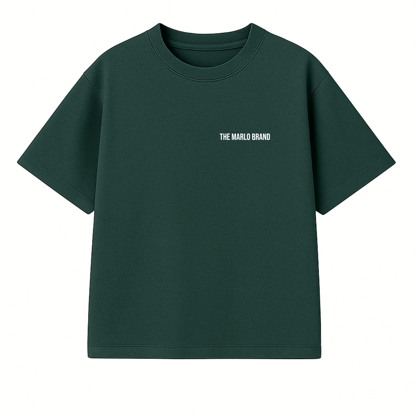 Wreath Tee - Forest Green // White