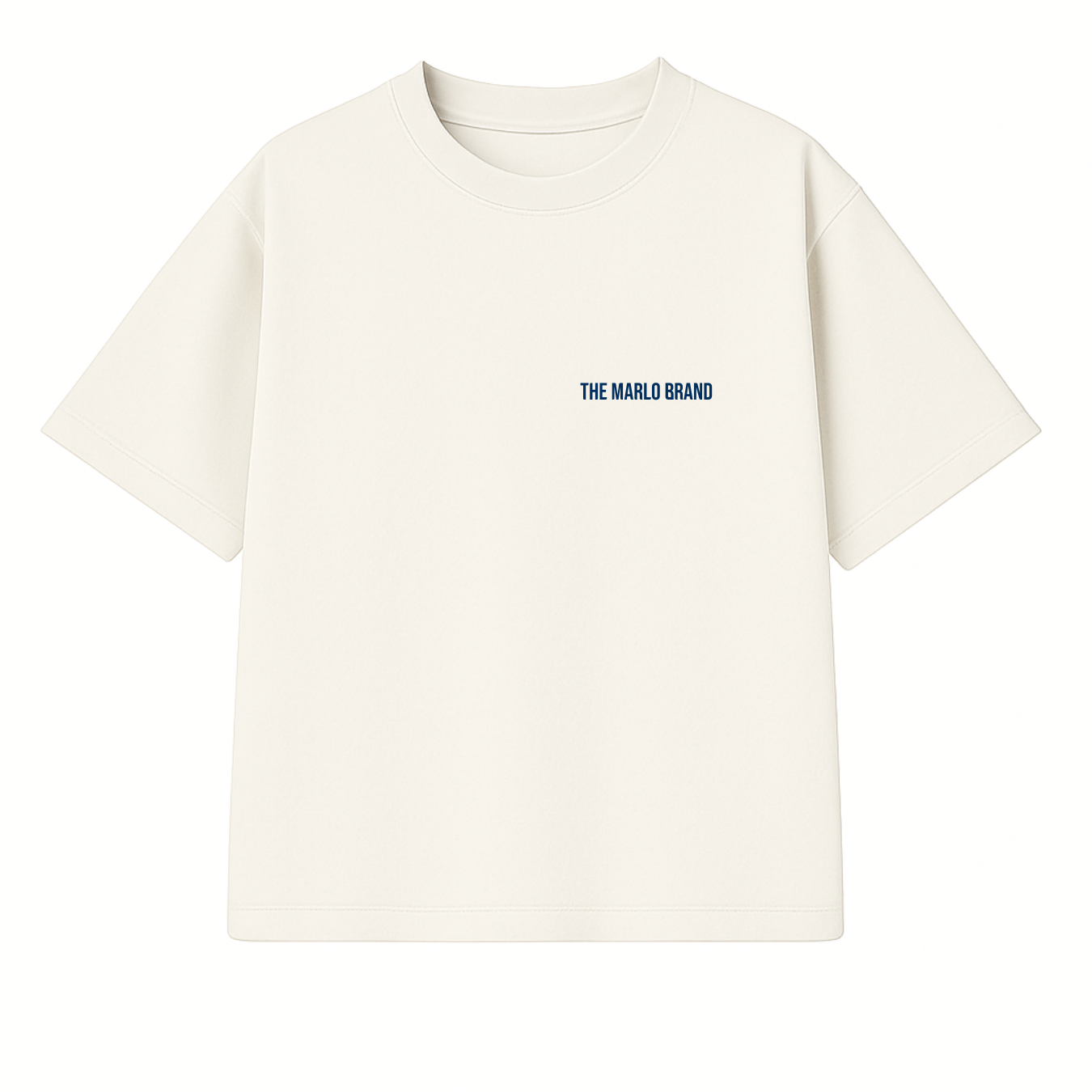 Wreath Tee - Off-White // Navy